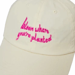 Earl Of East | Embroidered Cotton Cap - Bloom Where You're Planted -Earl of East Store Earl of East Bloom cap 2 72dpi