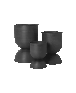 Ferm LIVING | Hourglass Pots - Various Sizes - Black / Dark Grey -Earl of East Store Hourglass pot 100129 629 2