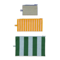 Baggu | Flat Pouch Set - Hotel Stripes