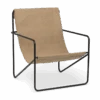 Ferm LIVING | Desert Lounge Chair - Black Frame -Earl of East Store earl of east ferm living desert chair black frame sand