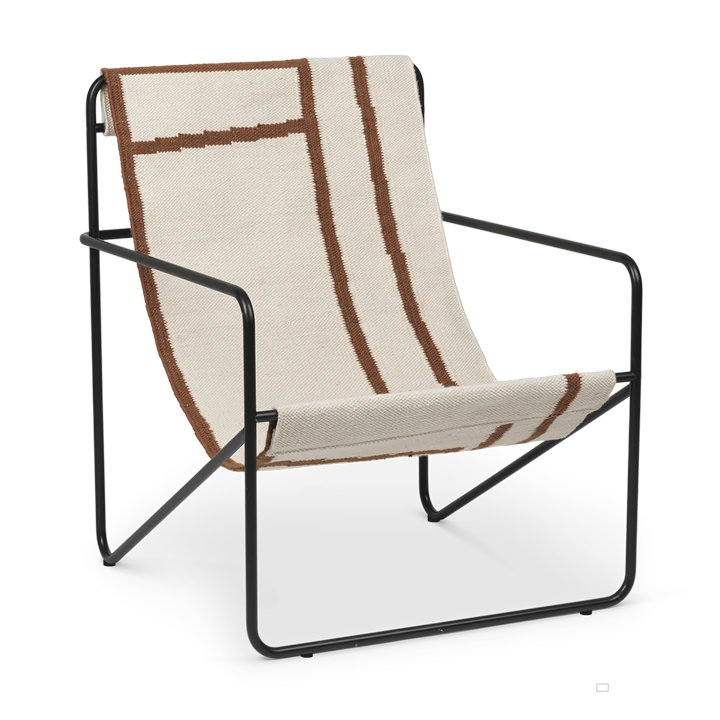 Ferm LIVING | Desert Lounge Chair - Black Frame 6 Ferm LIVING | Desert Lounge Chair - Black Frame - Image 4