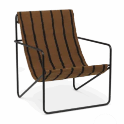Ferm LIVING | Desert Lounge Chair - Black Frame 10 Ferm LIVING | Desert Lounge Chair - Black Frame -Earl of East Store earl of east ferm living desert chair black frame stripe