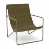 Ferm LIVING | Desert Lounge Chair - Olive Frame With Olive Seat -Earl of East Store earl of east ferm living desert chair olive olive