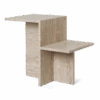 Ferm LIVING | Distinct Side Table - Travertine -Earl of East Store earl of east ferm living distinct side table travertine