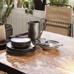 Ferm LIVING | Flod Coffee Table - Terracotta And Black -Earl of East Store earl of east ferm living flod table 3