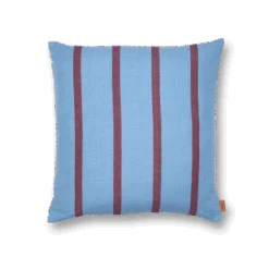 Ferm LIVING | Grand Cushion - Faded Blue/Burgundy