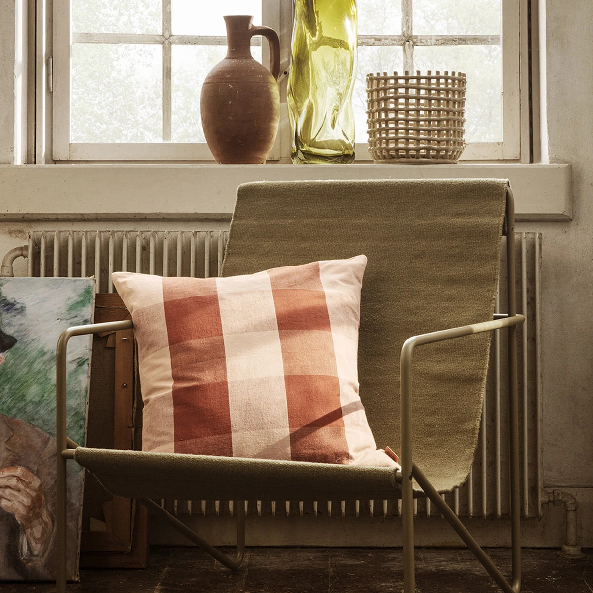 Ferm LIVING | Grand Cushion - Rose/Rust 4 Ferm LIVING | Grand Cushion - Rose/Rust - Image 2