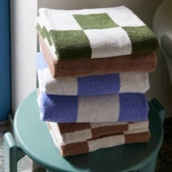 HAY | Cotton Hand Towel In Sky Blue -Earl of East Store earl of east hay check towel 3 1fd2e44d ffc3 4f16 a189 62ca34b7a0f0