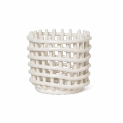 Ferm LIVING | Ceramic Basket - Small - Off-White