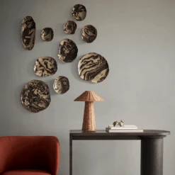 Ferm LIVING | Ryu Platter - Sand/Brown - 34cm -Earl of East Store earl of east ryu plate