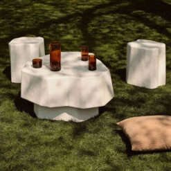 Ferm LIVING | Staffa Stool - Ivory -Earl of East Store ferm living staffa stool ivory 2