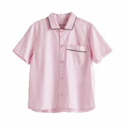 HAY | Outline Pyjama - Short Sleeve Shirt - Soft Pink