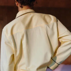 HAY | Outline Pyjama - Long Sleeve Shirt - Yellow -Earl of East Store hay pj shirt yellow 2