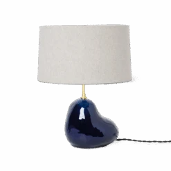 Ferm LIVING | Hebe Lamp Base & Shade - Small - Deep Blue 8 Ferm LIVING | Hebe Lamp Base & Shade - Small - Deep Blue -Earl of East Store hebe lamp small blue natural shade