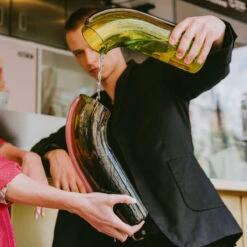 Ursula Futura | NESSIE Carafe - Lime With Brown Stripe -Earl of East Store ursula futura lime carafe 2